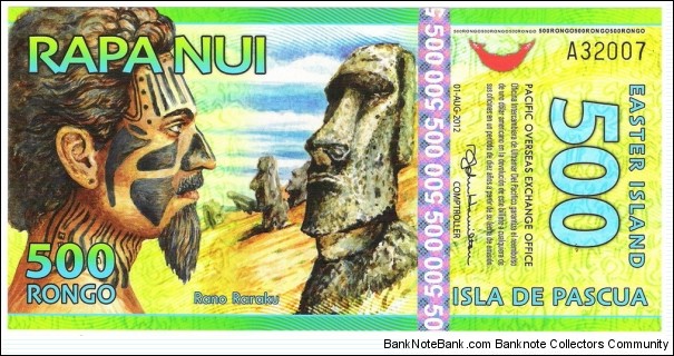 500 Rongo(Easter Island 2012) Banknote