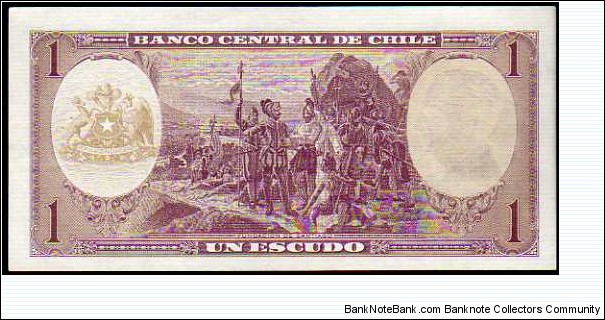 Banknote from Chile year 1968