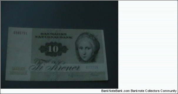 Denmark, 10 ti kroner, from 1972 Banknote