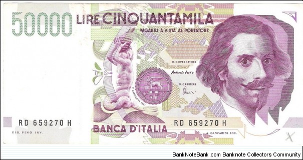 50.000 Lire Banknote