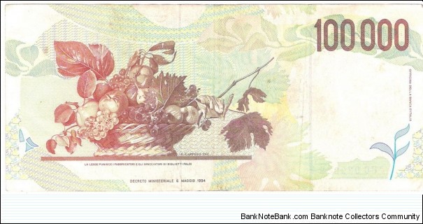 Banknote from Italy year 1994