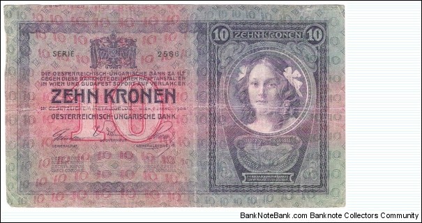 10 Kronen/Korona (Austro-Hungarian Empire 1904) Banknote