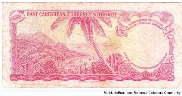 Banknote from East Caribbean St. year 1965