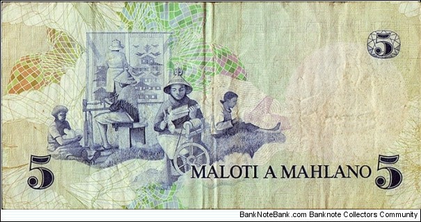 Banknote from Lesotho year 1979