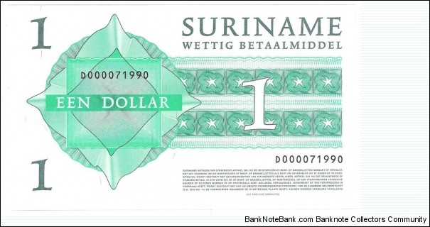 Banknote from Suriname year 2004