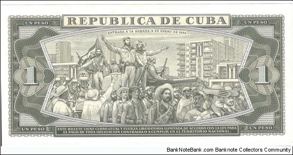 Banknote from Cuba year 1965