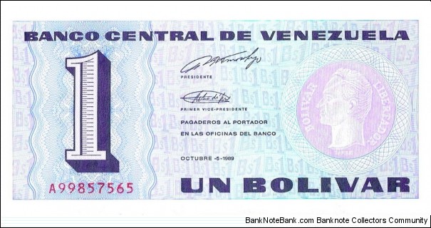 1 Bolivar Banknote