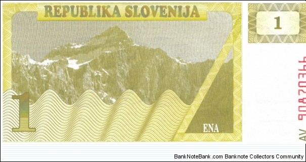 1 Tolar Banknote
