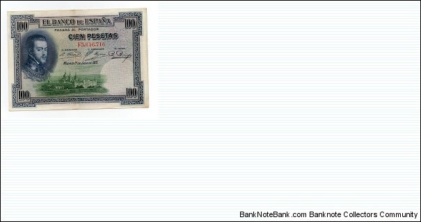 100 PESETAS BANCO DE ESPANA Banknote