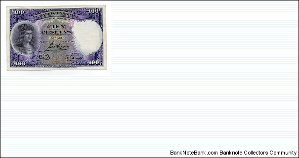 100 PESETAS BANCO DE ESPANA Banknote