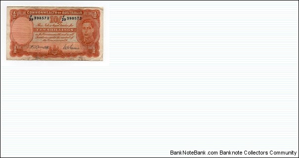 10 Shillings Commonwealth of Australia Banknote