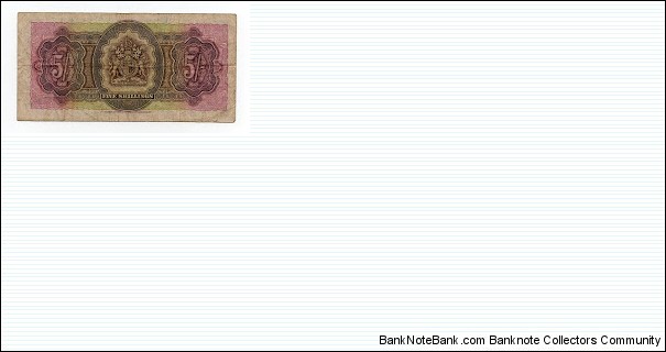 Banknote from Bermuda year 1957