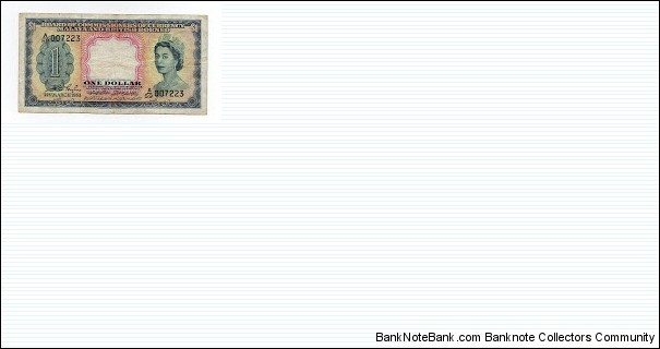 1 Dollar Malaya and British Borneo Banknote