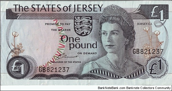 Jersey N.D. 1 Pound. Banknote