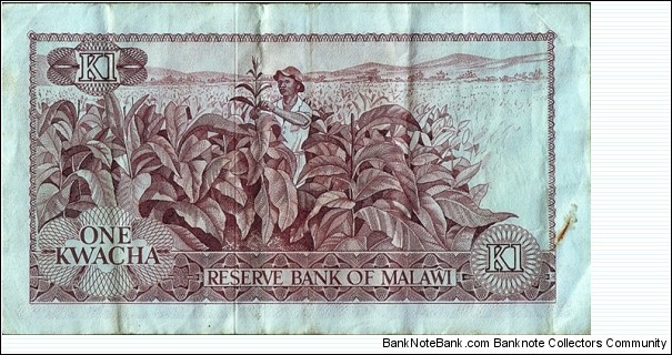 Banknote from Malawi year 1975