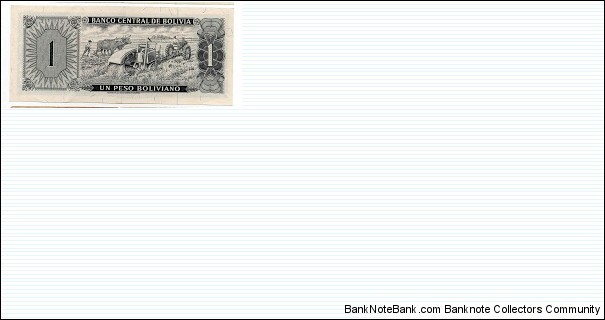 Banknote from Bolivia year 1962