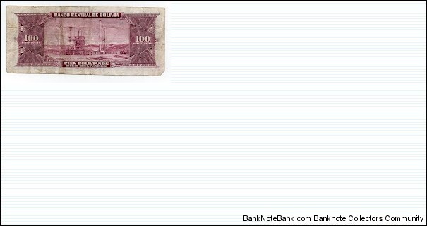 Banknote from Bolivia year 1945