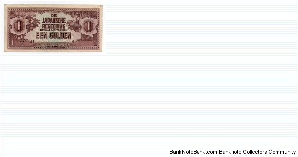 1 Gulden Netherlands Indies Japanese Occupation Banknote