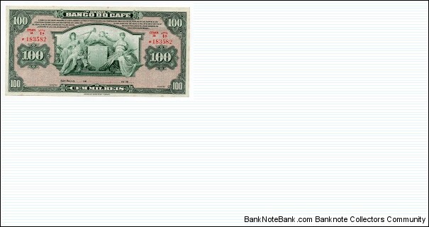 100 Reis Banco do Cafe Banknote