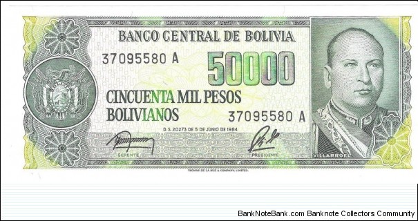 50.000 Pesos Banknote