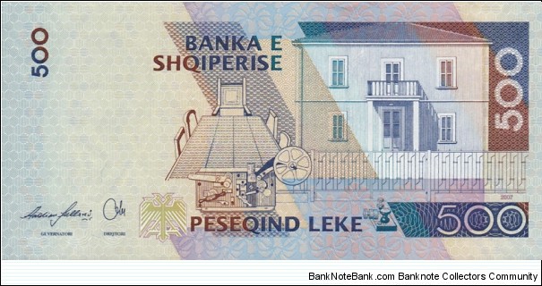Banknote from Albania year 2007