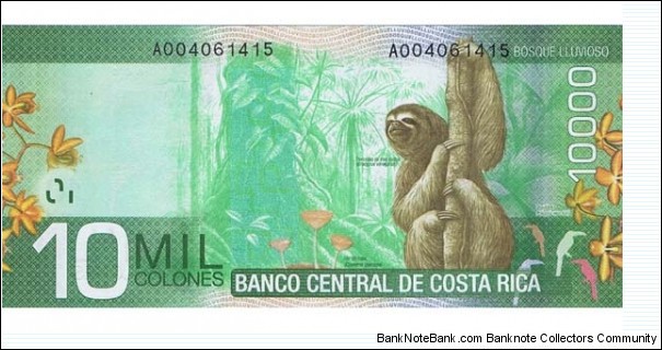 Costa Rica  10000 Colones  Banknote