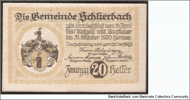 Banknote from Austria year 1920