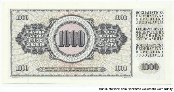 Banknote from Yugoslavia year 1981