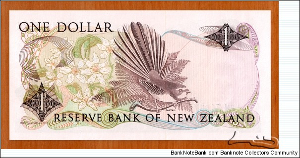 Banknote from New Zealand year 1981