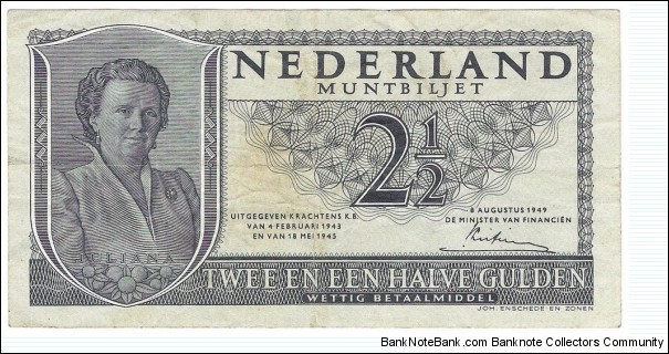 2½ Gulden (1949) Banknote