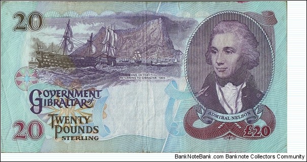 Banknote from Gibraltar year 1995