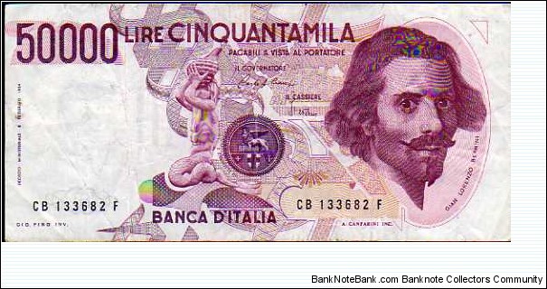 50.000 Lire__
pk# 113 a__
06.02.1984 Banknote