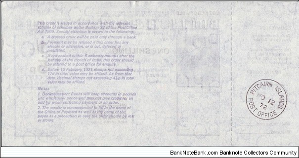 Banknote from Unknown year 1972