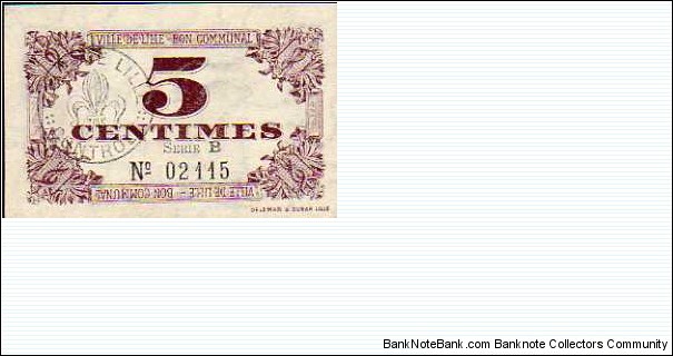 Banknote from France year 1917