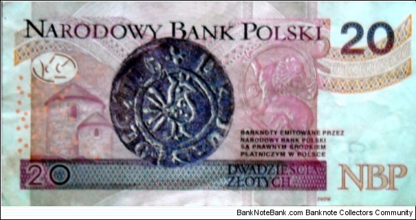Banknote from Poland year 2012