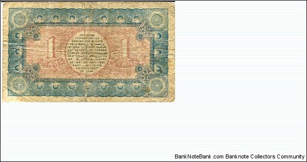 Banknote from France year 1916