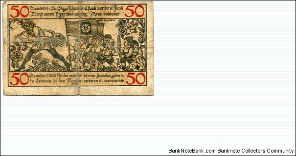 *NOTGELD*__
50 Pfenning__
Hameln__
pk# NL__
01.07.1918
 Banknote