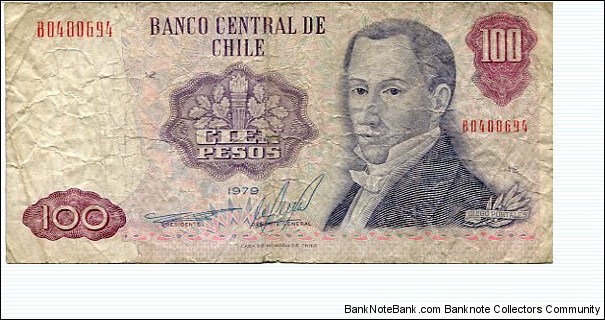 100 Pesos__
pk# 152 b Banknote