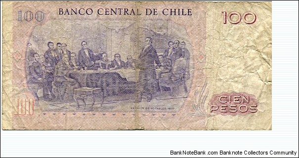 Banknote from Chile year 1979