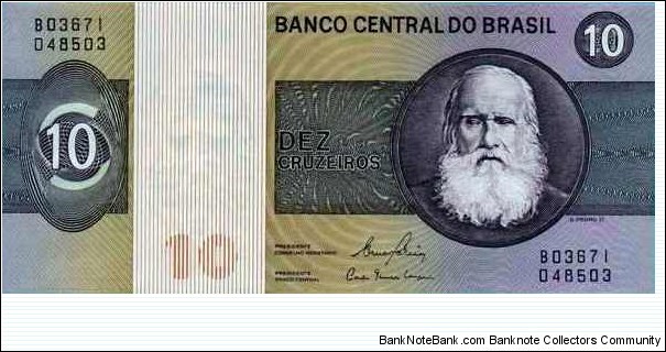 Banco Central do Brasil - 10 Cruzeiros Banknote