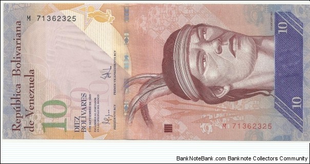 VenezuelaBN 10 Bolivares 2009 Banknote