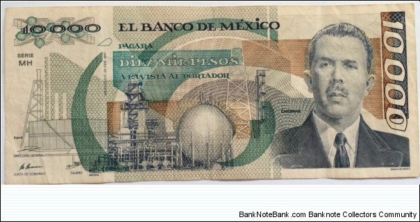 10,000 Pesos Banknote