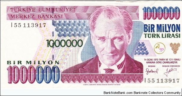1000000 lira Banknote