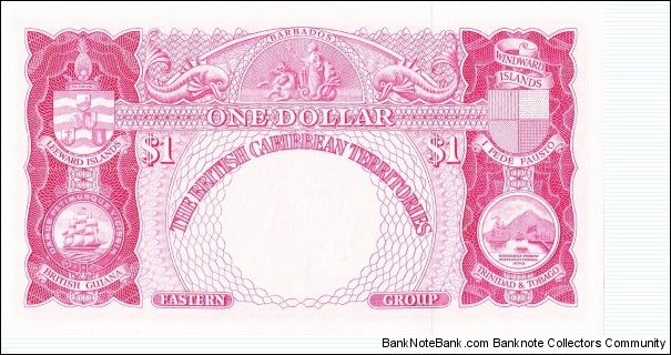 Banknote from East Caribbean St. year 1963