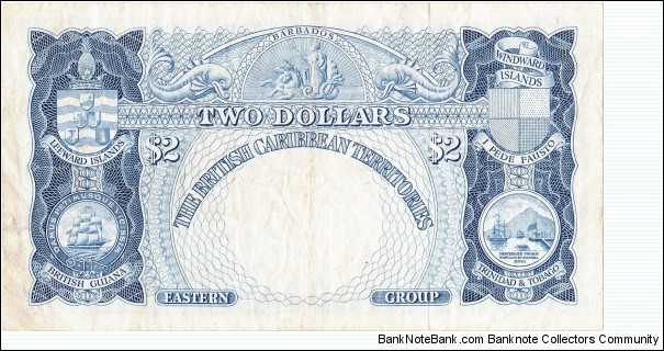 Banknote from East Caribbean St. year 1962
