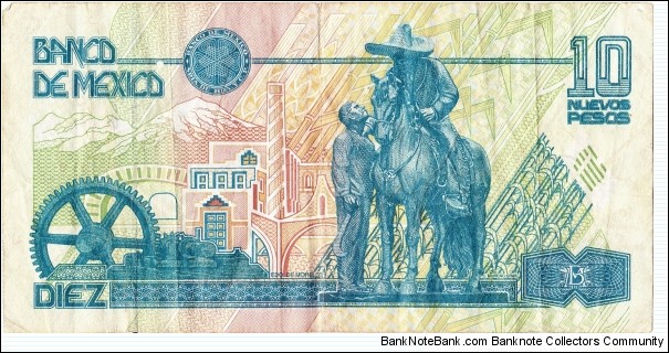 Banknote from Mexico year 1992