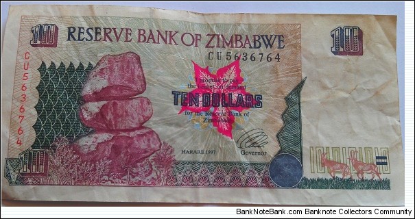Zimbabwe $10 note Banknote