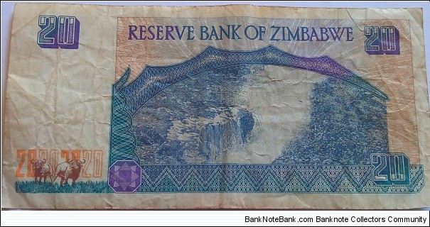 Banknote from Zimbabwe year 1997