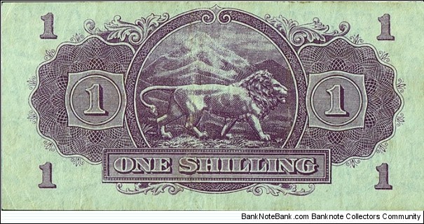 Banknote from East Africa year 1943