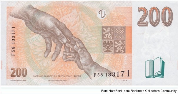 Banknote from Czech Republic year 1998